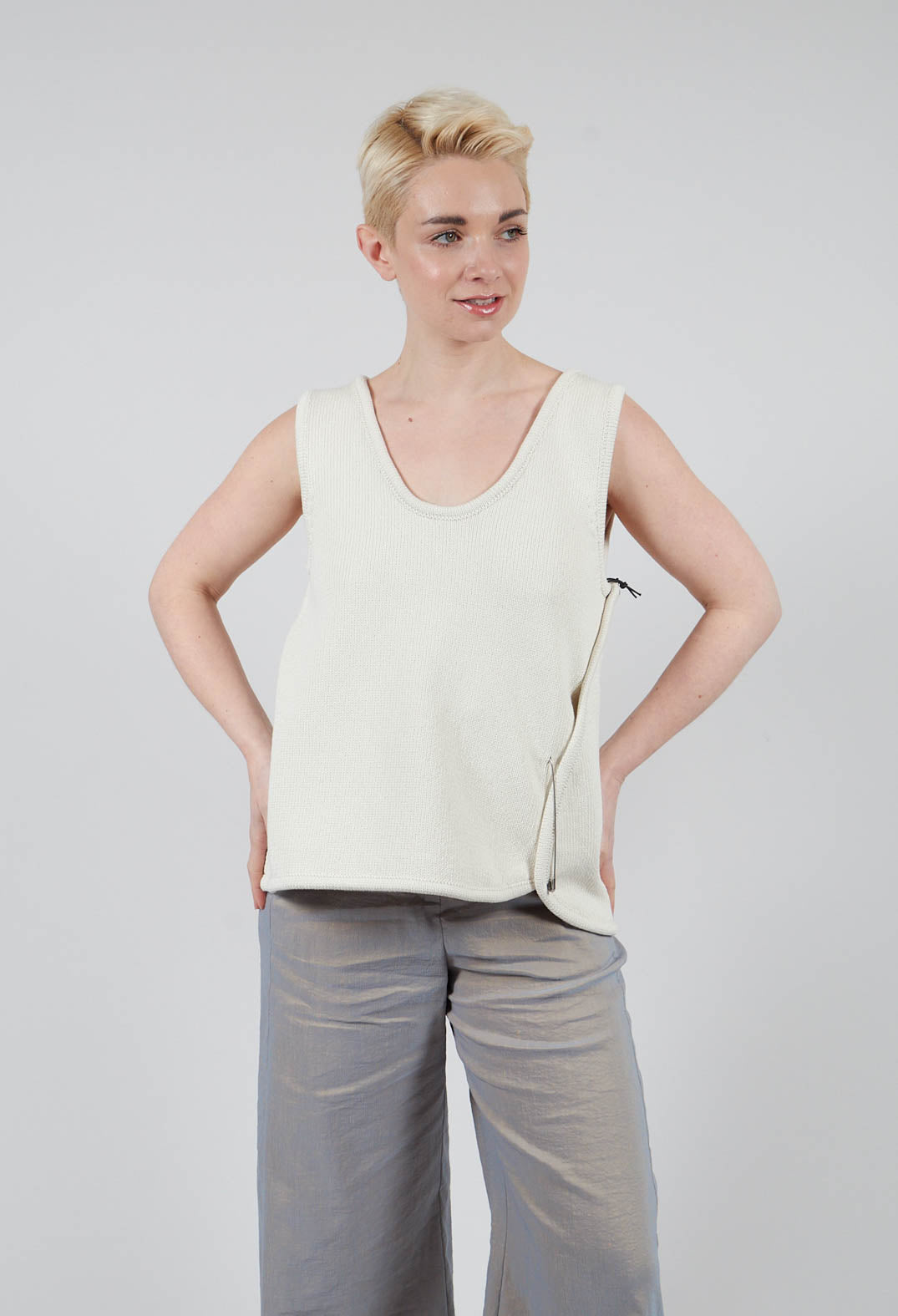 Hal Knit Top in Off White
