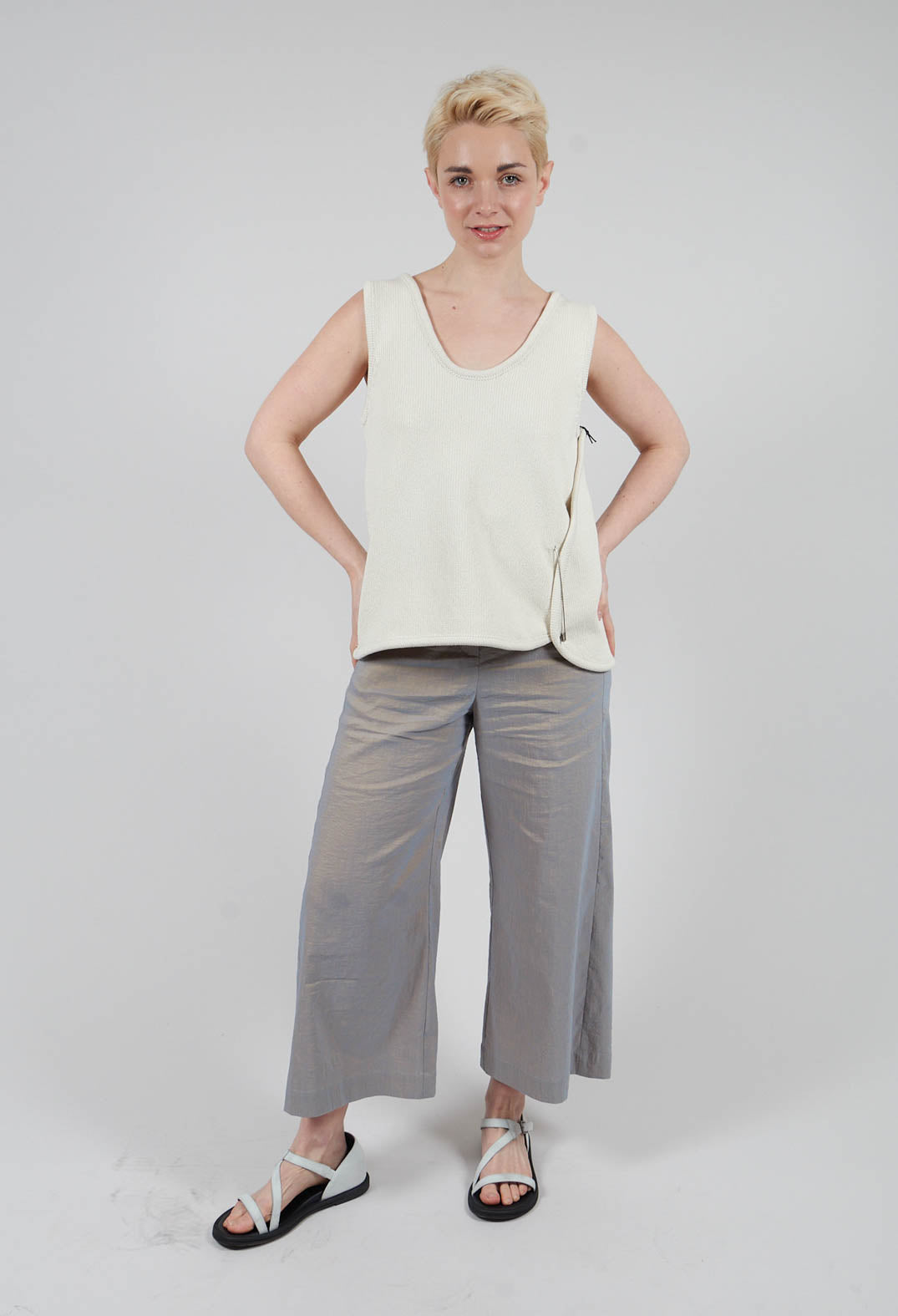 Hal Knit Top in Off White