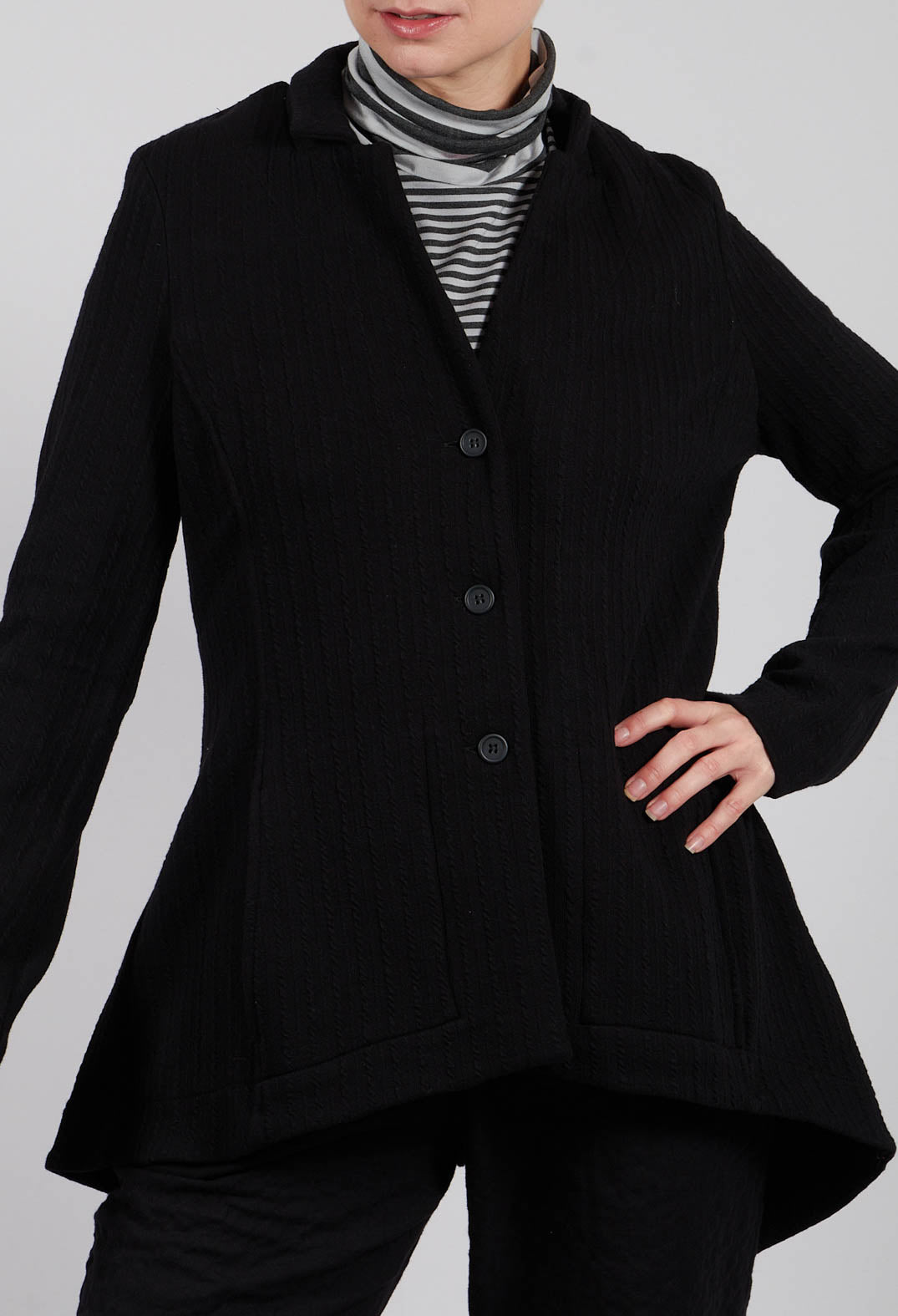 Haring C Jacket  in Nero