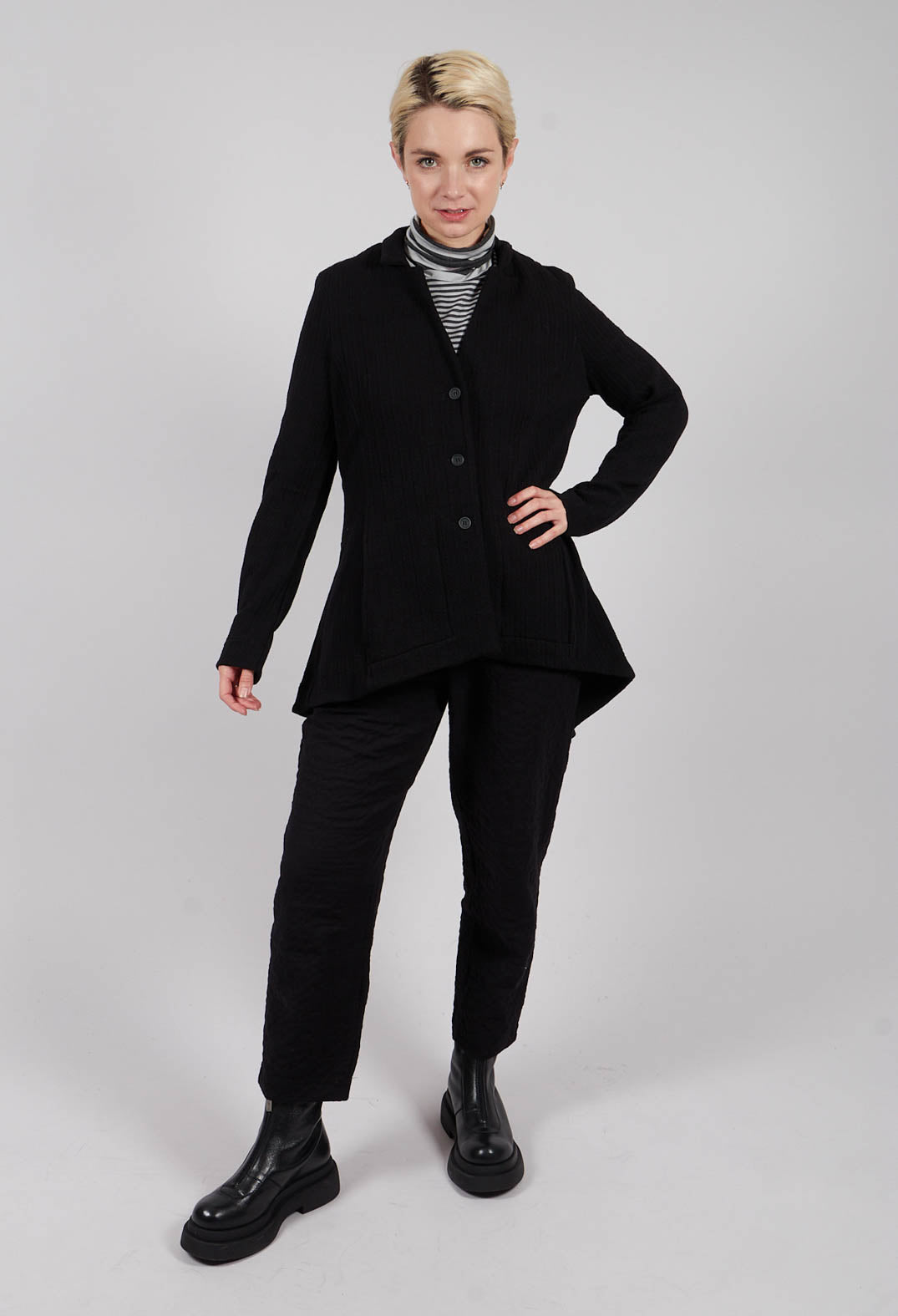 Haring C Jacket  in Nero