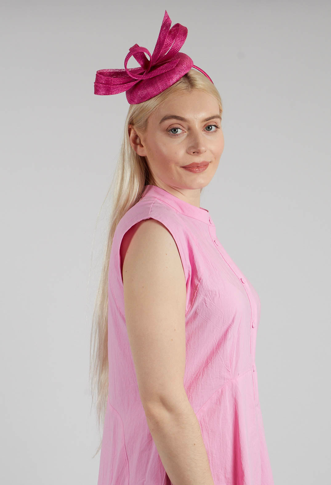 Headband Fascinator in Magenta