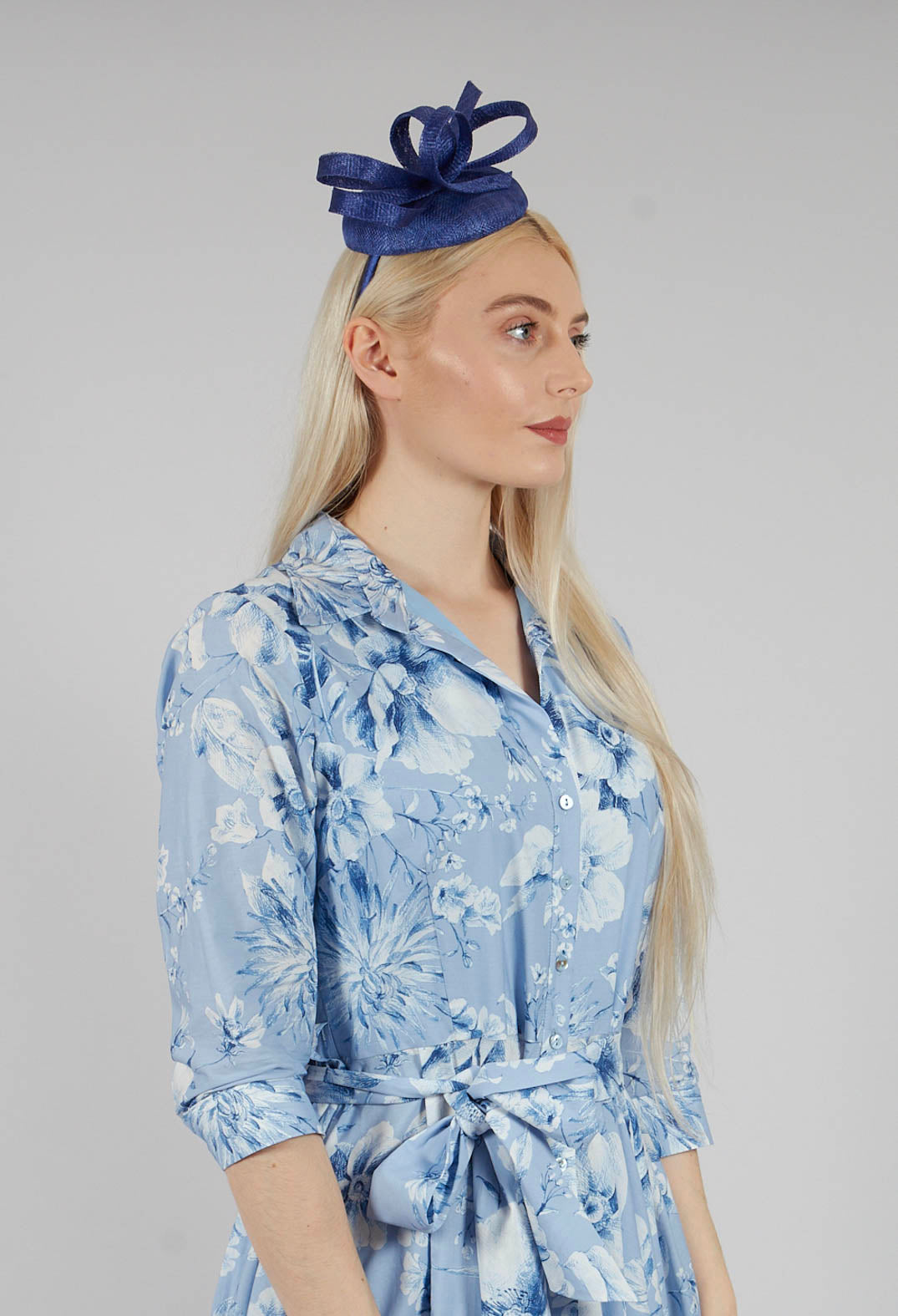 Headband Fascinator in Marine