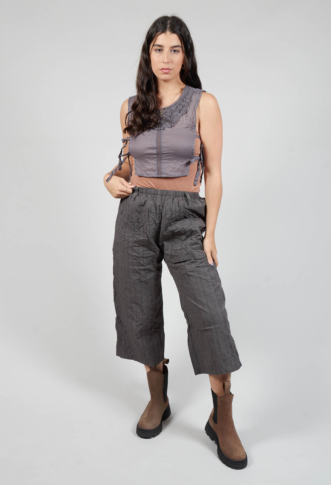Henny Trousers in Original Checked Cotton