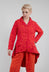 Hi Lo Jacket in Red with Orange Seregraphy
