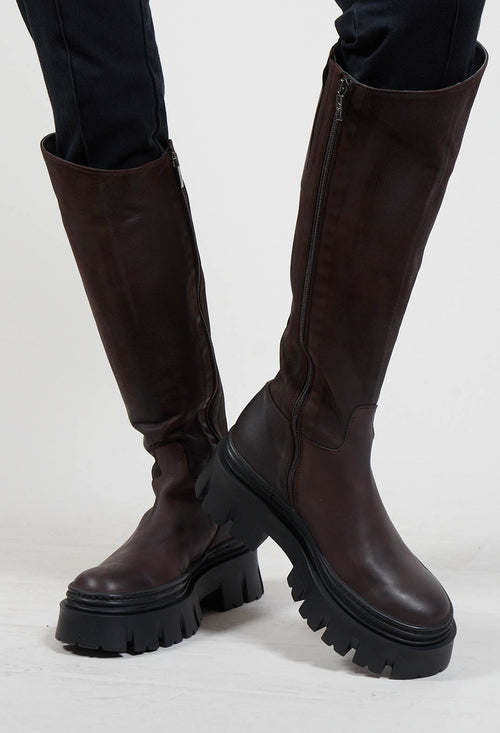 High Boots in Gasoline Moro