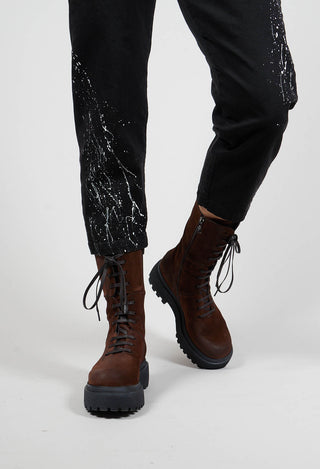 High Lace Up Boots in London Espresso