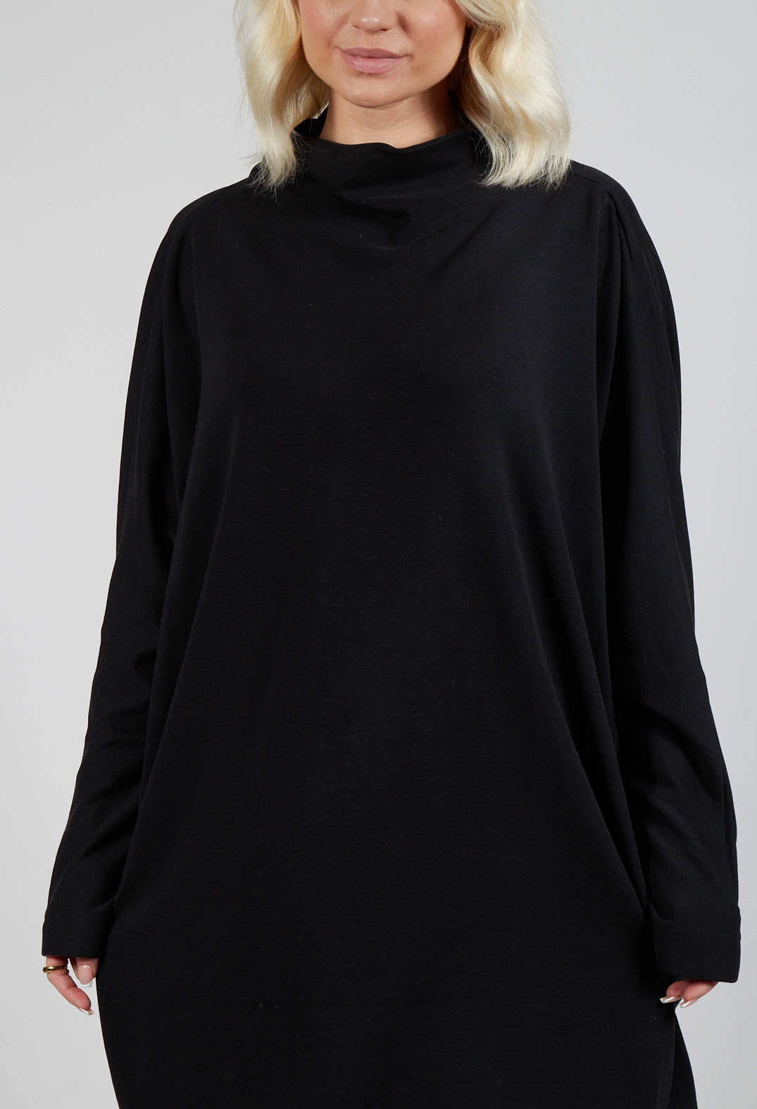 High Neck Tunic in Black
