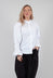 Honeycomb Cuff Shirt in Off White