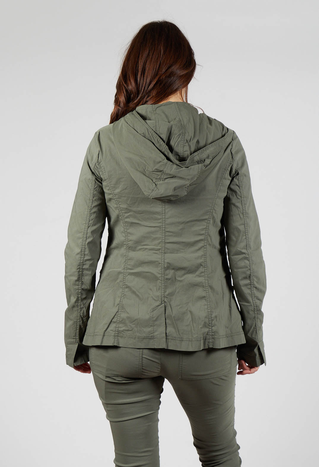 Hooded Utility Jacket in Camp – Olivia May - Main Image