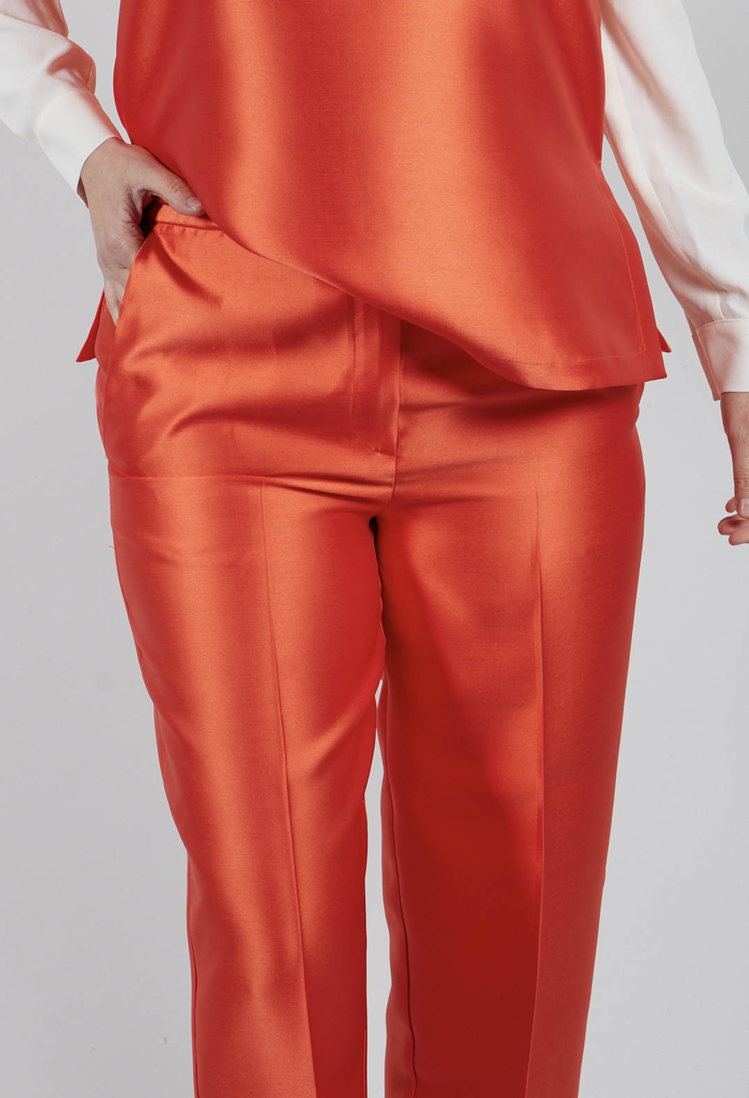 Hopper Straight Duchesse Trousers in Koi