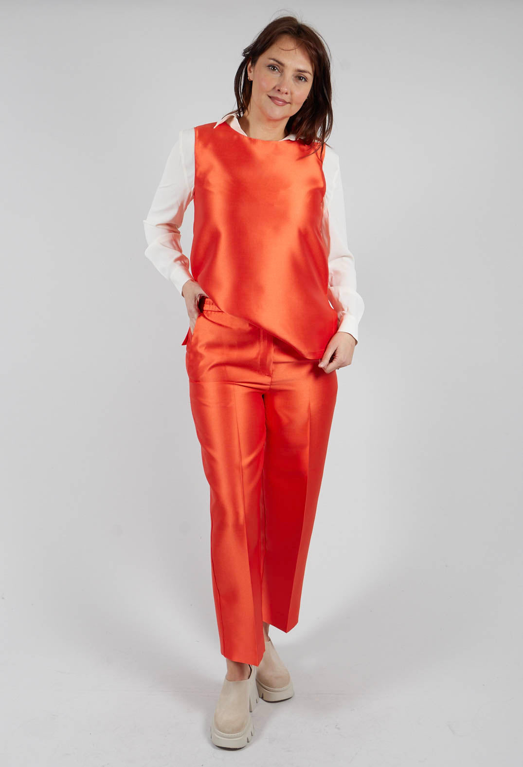 Hopper Straight Duchesse Trousers in Koi