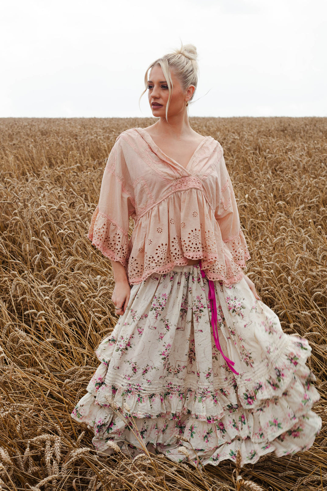 Penelope Ruffle Skirt in Idealist