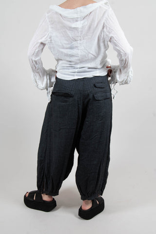 Balloon Leg Trousers in Sky Paper -2110147
