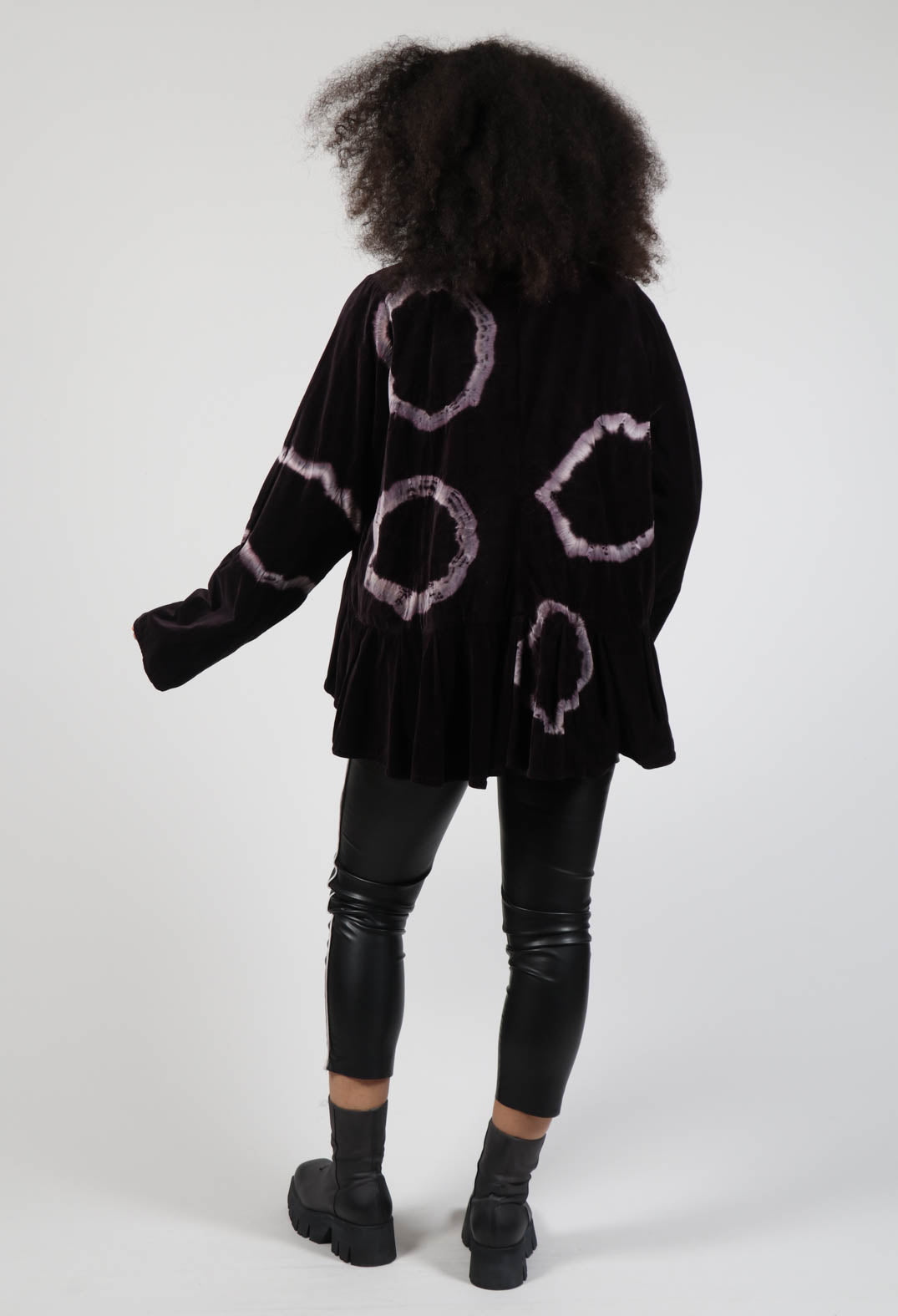 Faux Leather Trousers in Black