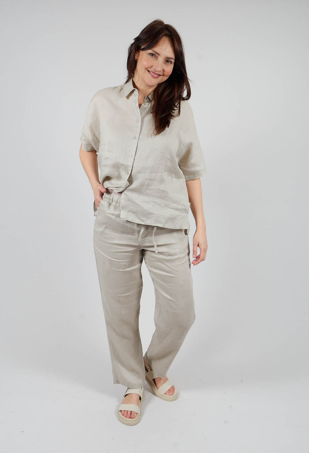 Indialf Trousers in Mist