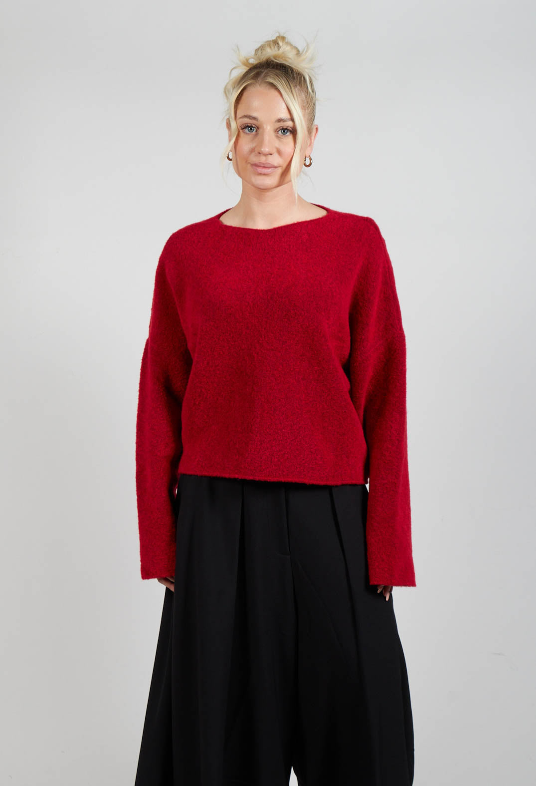 Inerte Knitted Jumper in Fire Red