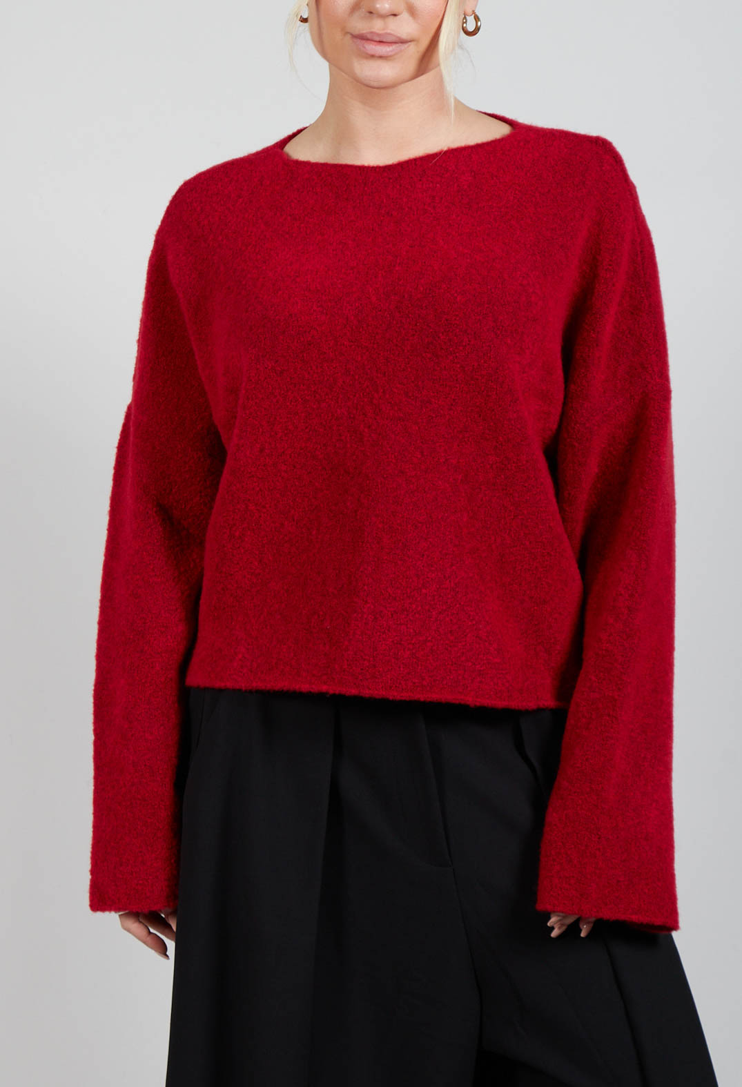 Inerte Knitted Jumper in Fire Red