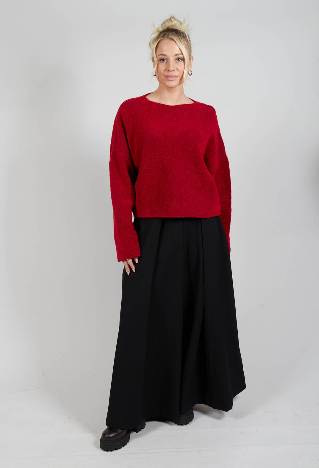 Inerte Knitted Jumper in Fire Red