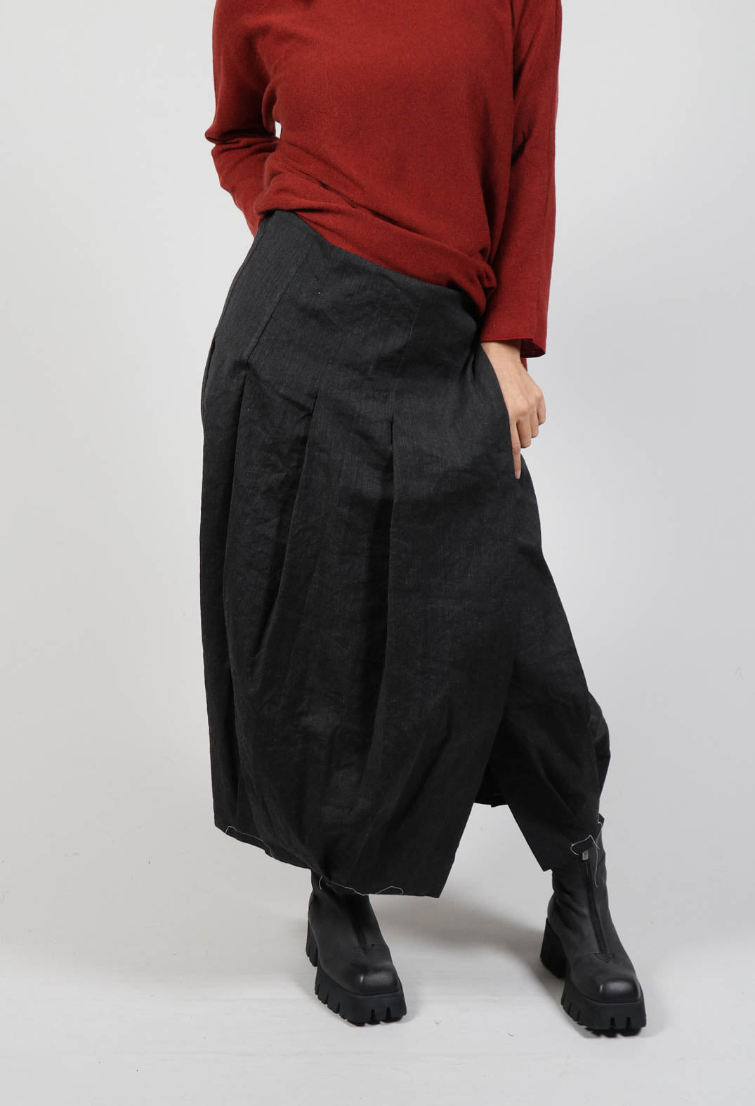 Inox Cross Skirt in Slate