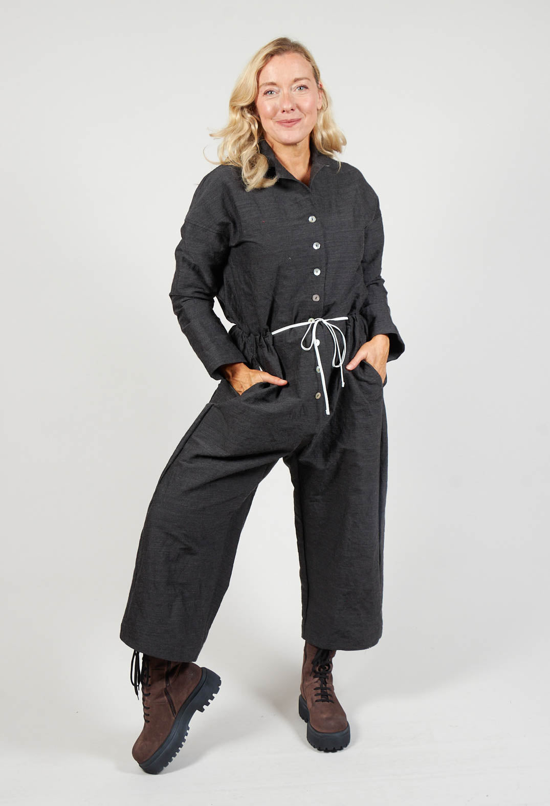 Inox Jumpsuit in Slate