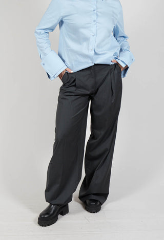 Irene Straight Leg Trouser in Antracite