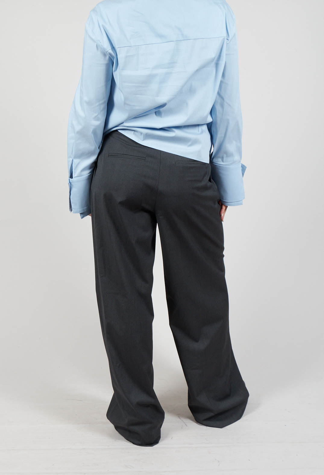 Irene Straight Leg Trouser in Antracite