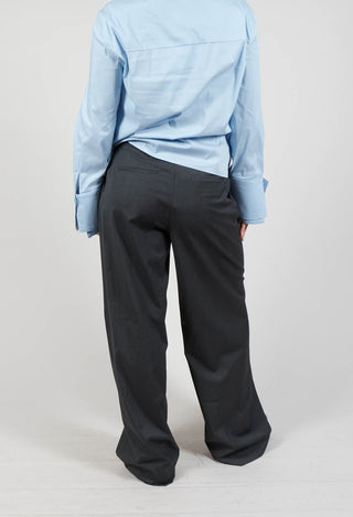 Irene Straight Leg Trouser in Antracite