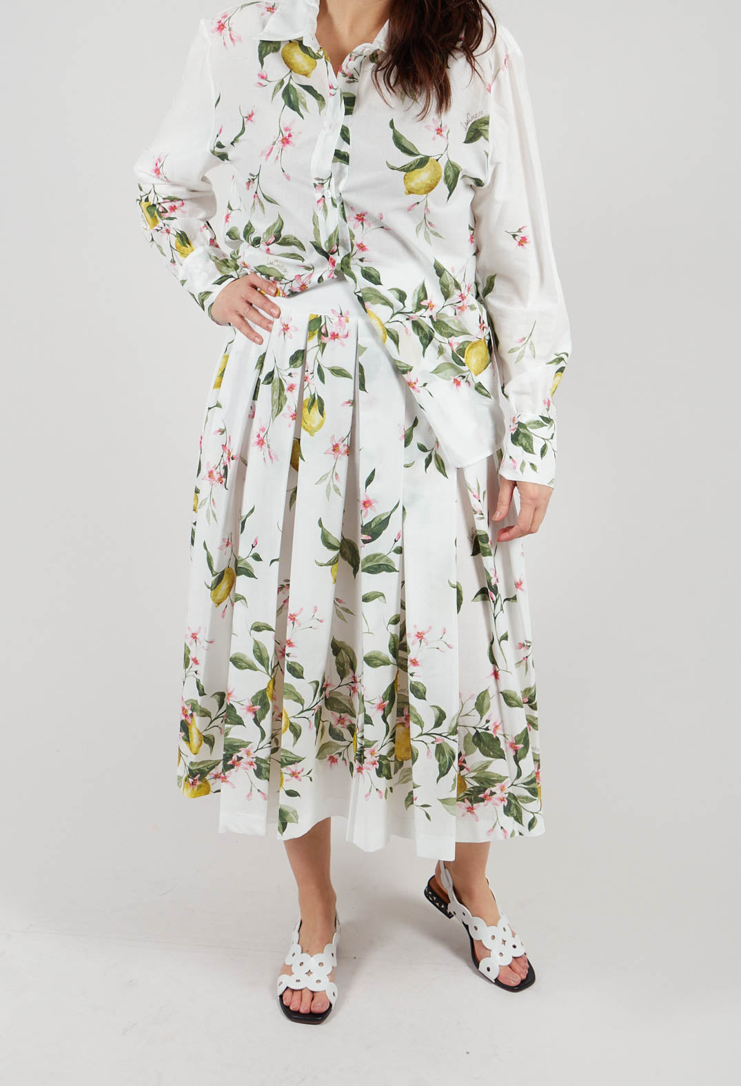 Iris Skirt in Panna Limoni