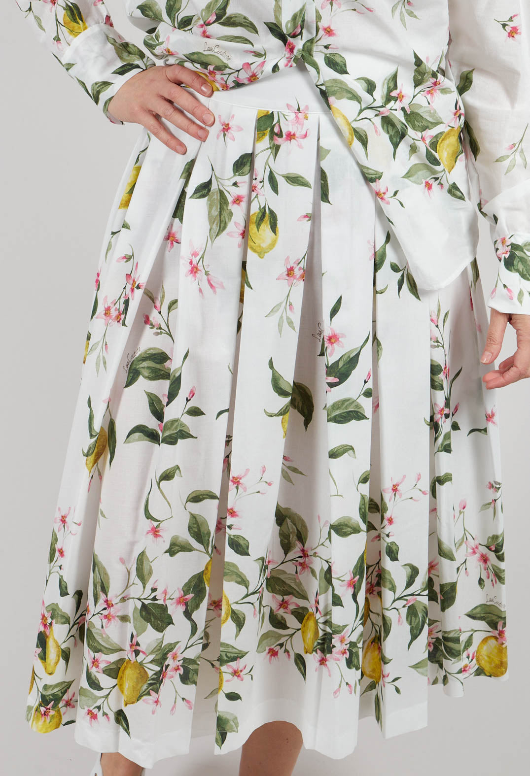 Iris Skirt in Panna Limoni