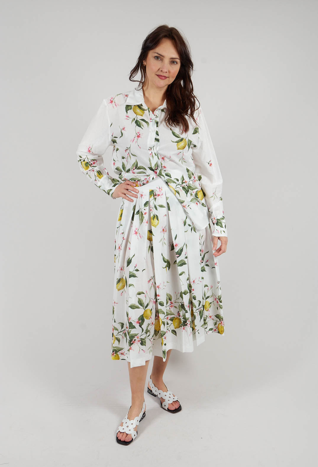 Iris Skirt in Panna Limoni