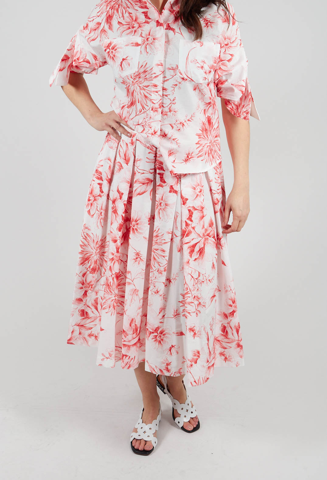 Iris Skirt in Rosso