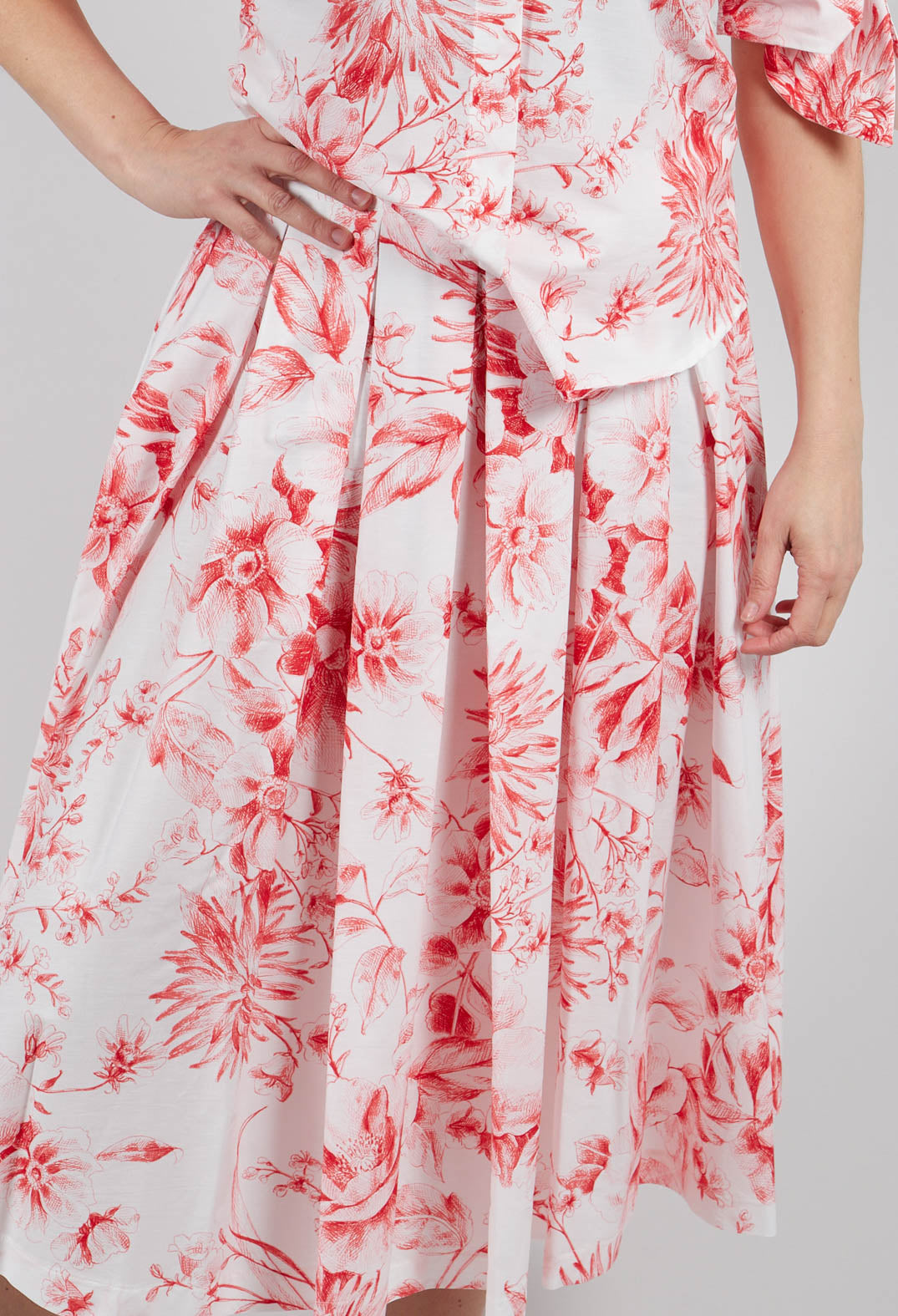 Iris Skirt in Rosso
