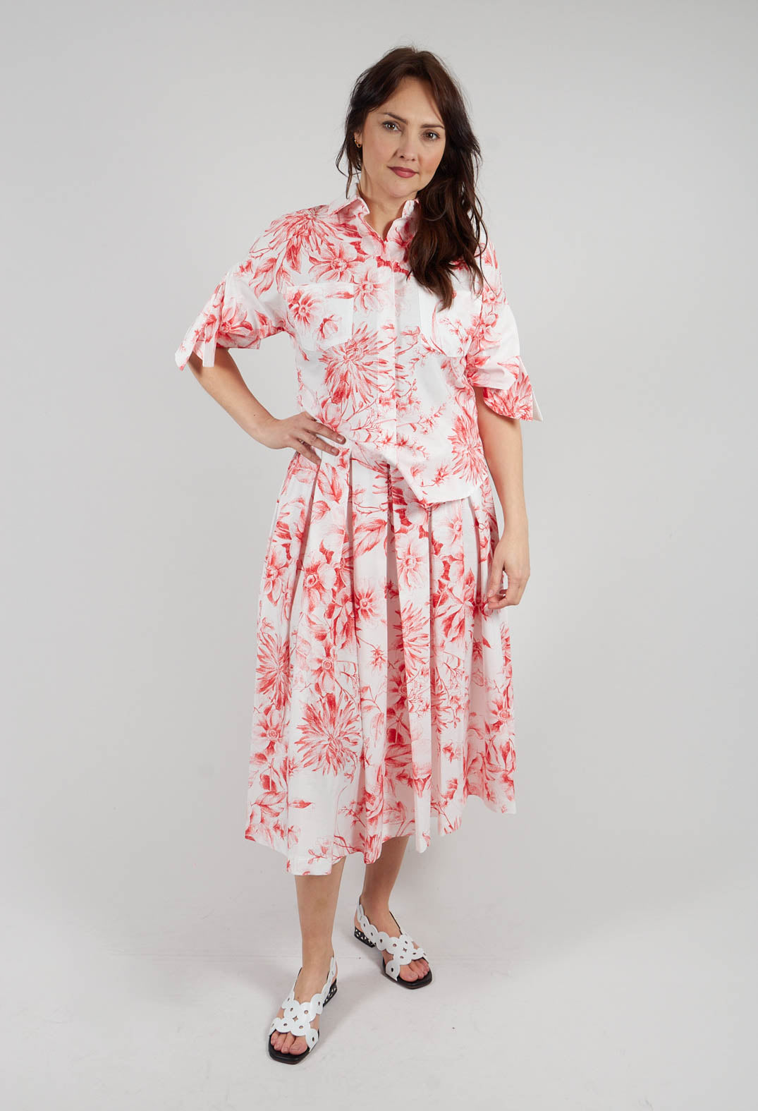 Iris Skirt in Rosso