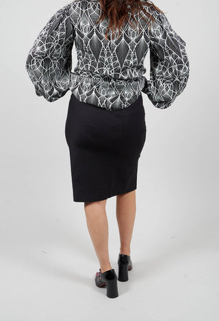 Midi Skirt in Black
