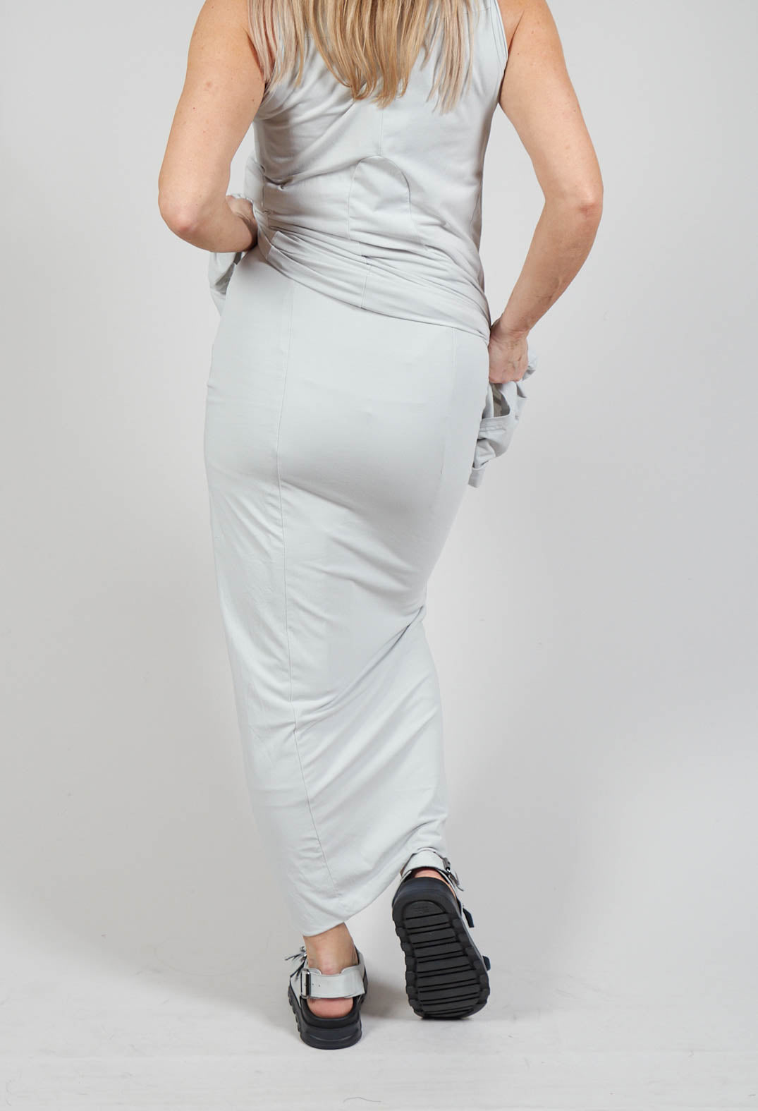 Jersey Double Layered Pencil in Grey