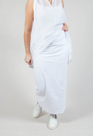 Jersey Double Layered Pencil in White