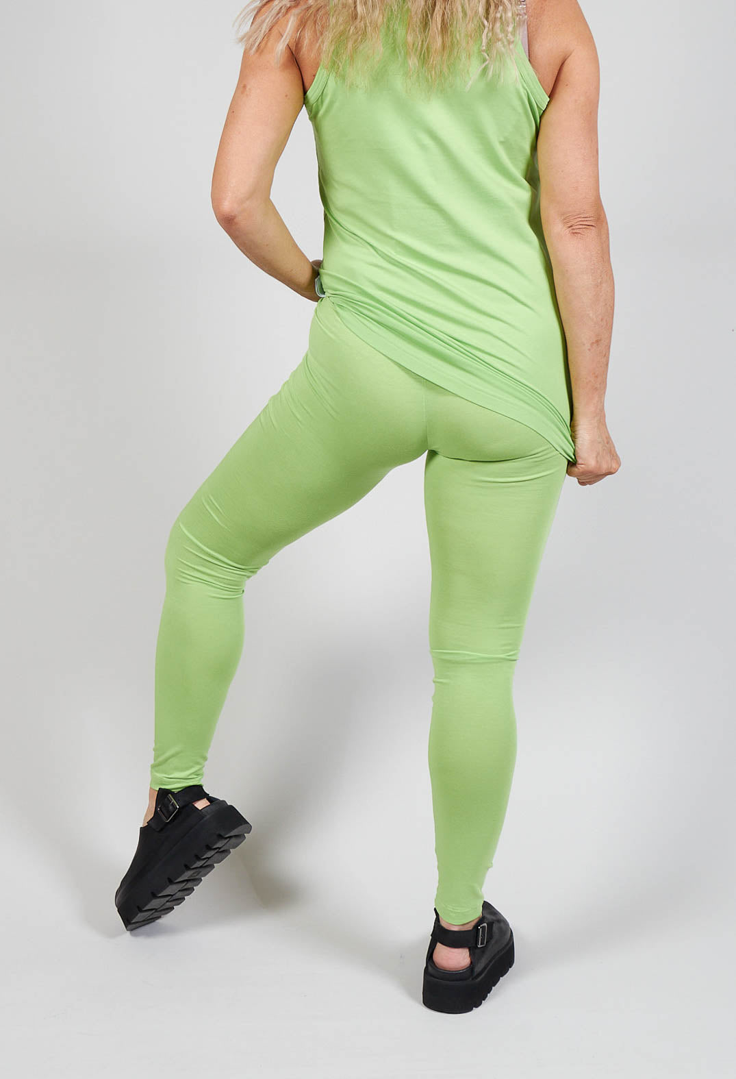 Jersey Leggings in Lime
