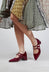 Jersey Mary-Janes in Sucre Granate