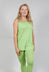 Jersey Vest Top in Lime