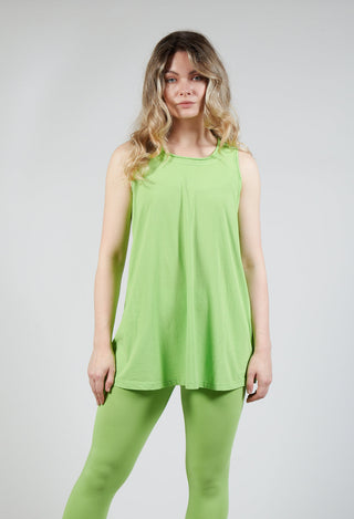 Jersey Vest in Lime