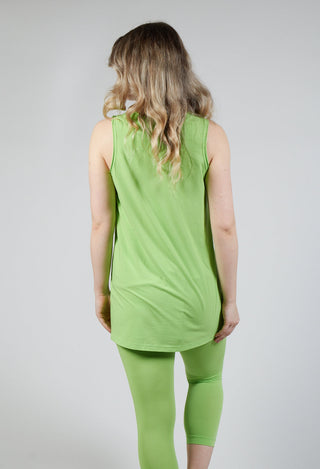 Jersey Vest in Lime