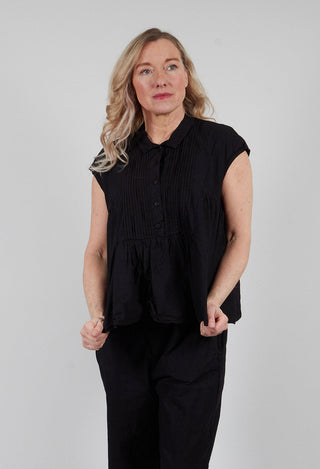 Junglaser Top in Kaviar