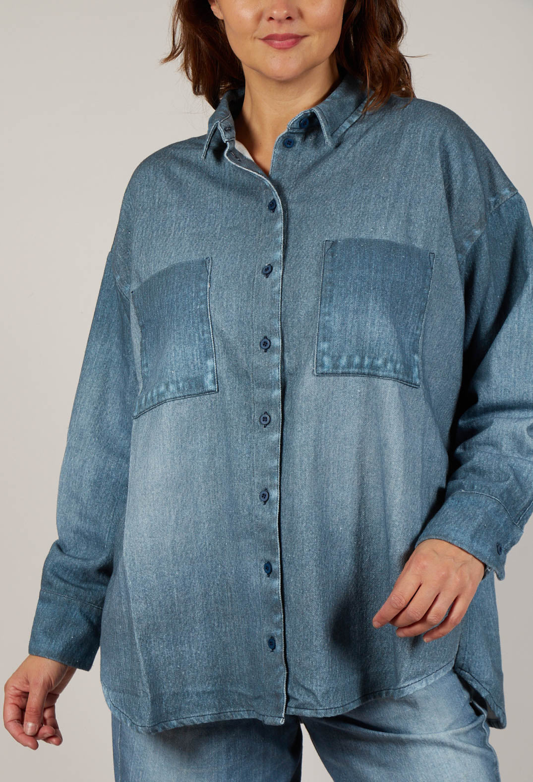 Kabo Blouse in Denim