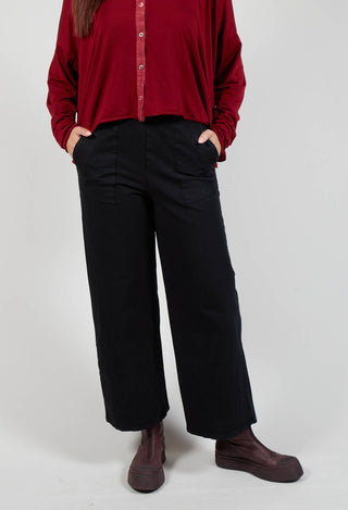 Kafallt Trousers in Kaviar Black