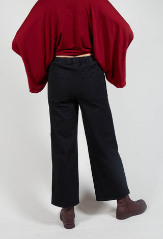 Kafallt Trousers in Kaviar Black
