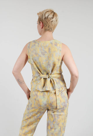 Kazamar Vest in Sunlight Print