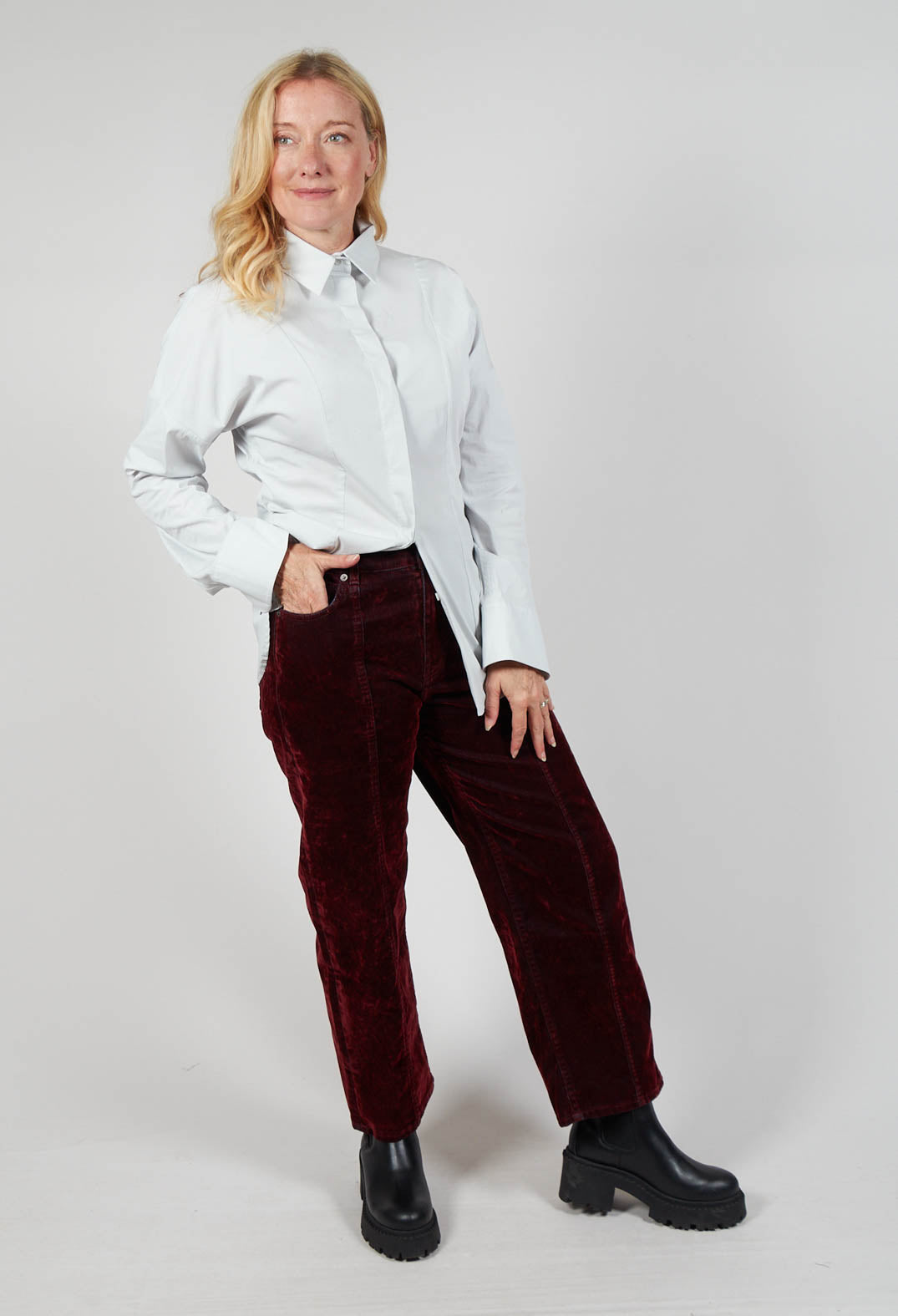 Kelim Jeans in Grape