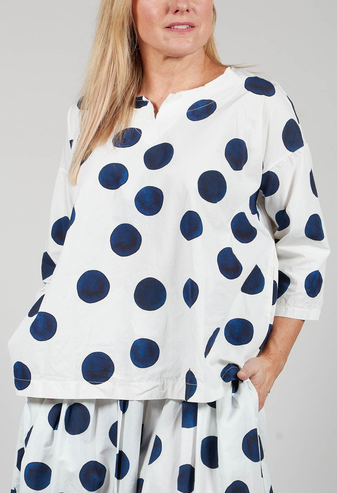 Keyhole Blouse in Print