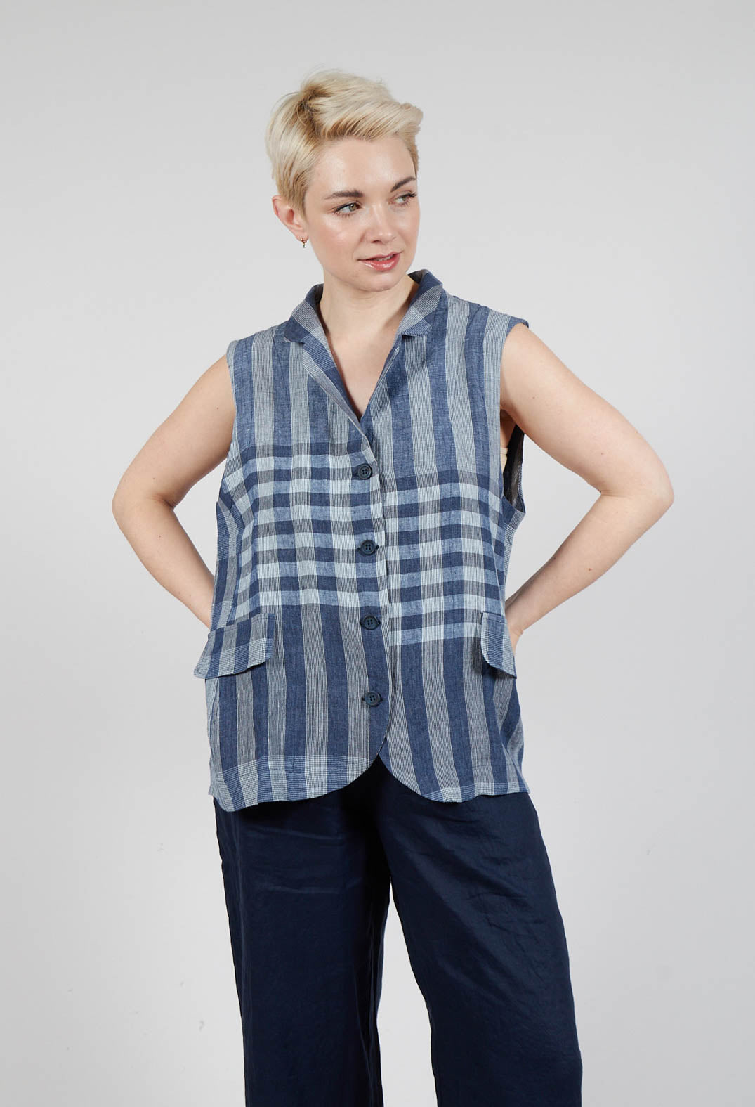 Kimchi A Gilet in Blu