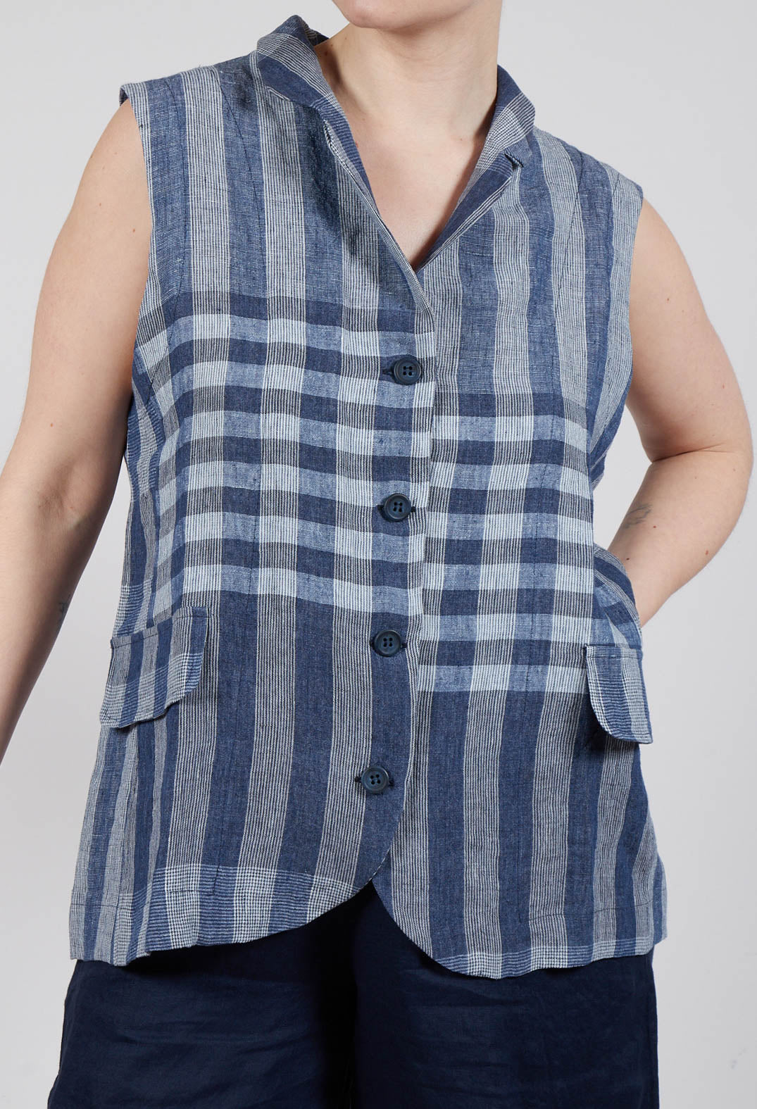 Kimchi A Gilet in Blu